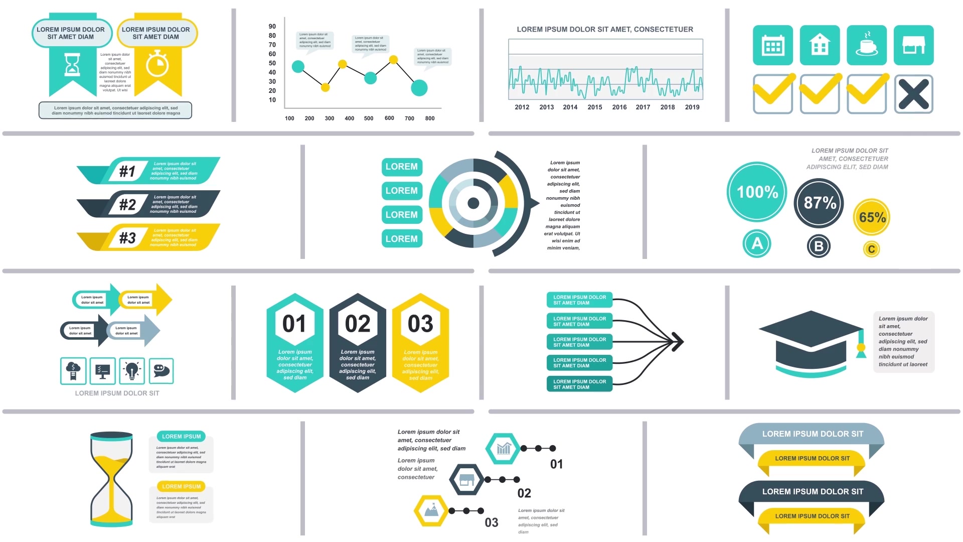 Infographics Vol.16 for Premiere Pro Videohive 26520868 Premiere Pro Image 4