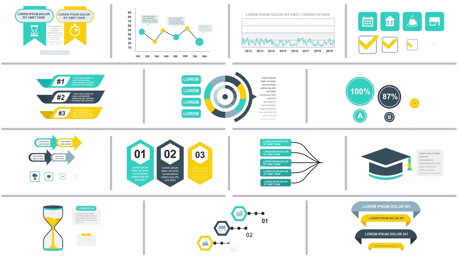 Infographics Vol.16 for Premiere Pro Videohive 26520868 Premiere Pro Image 5