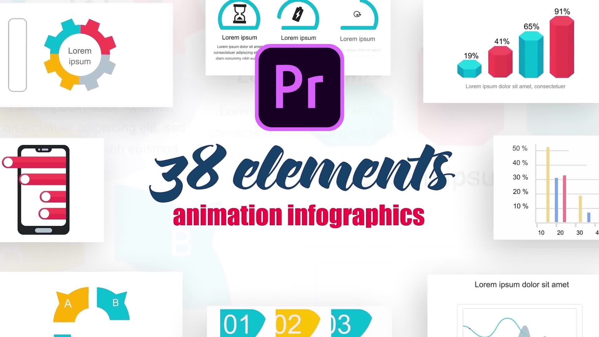 Infographics Vol.7 for Premiere Pro Videohive 25886263 Premiere Pro Image 1