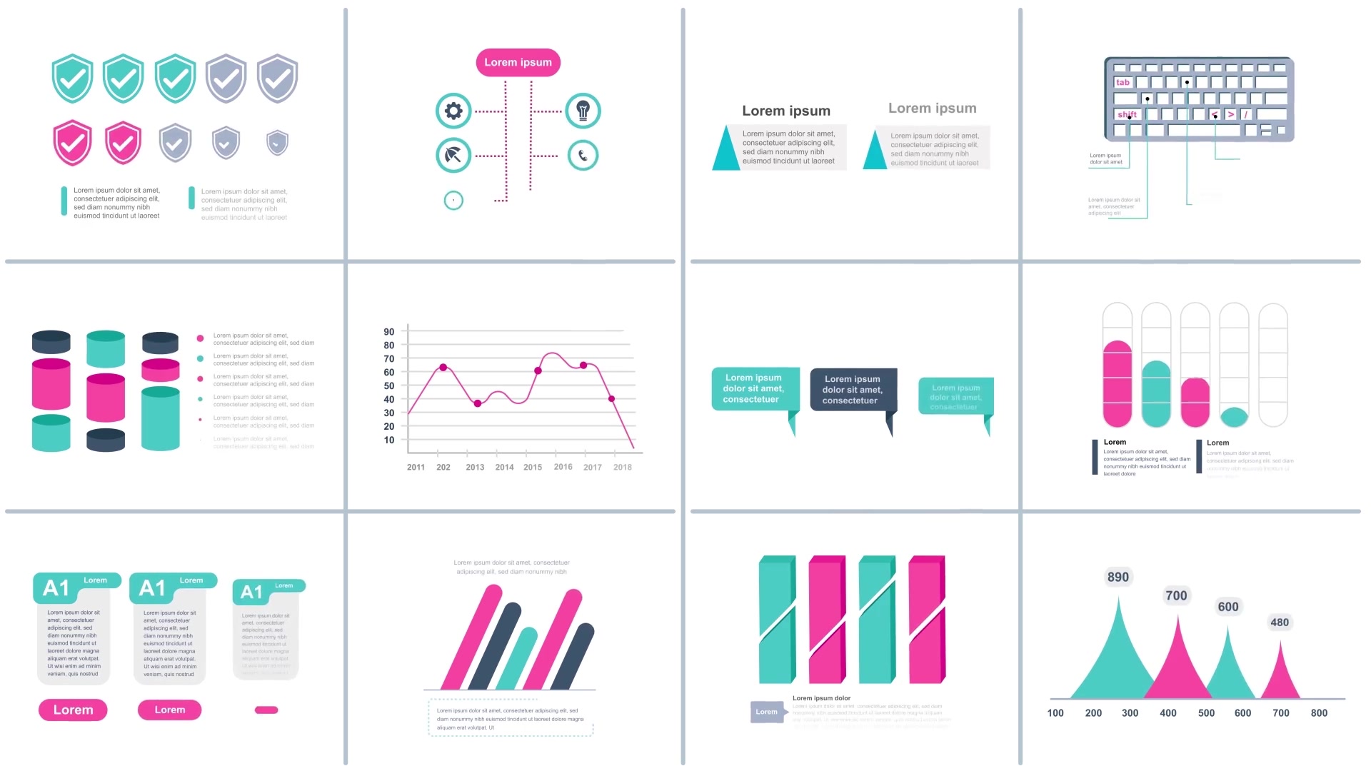 Infographics Vol.9 for Premiere Pro Videohive 25902193 Premiere Pro Image 5