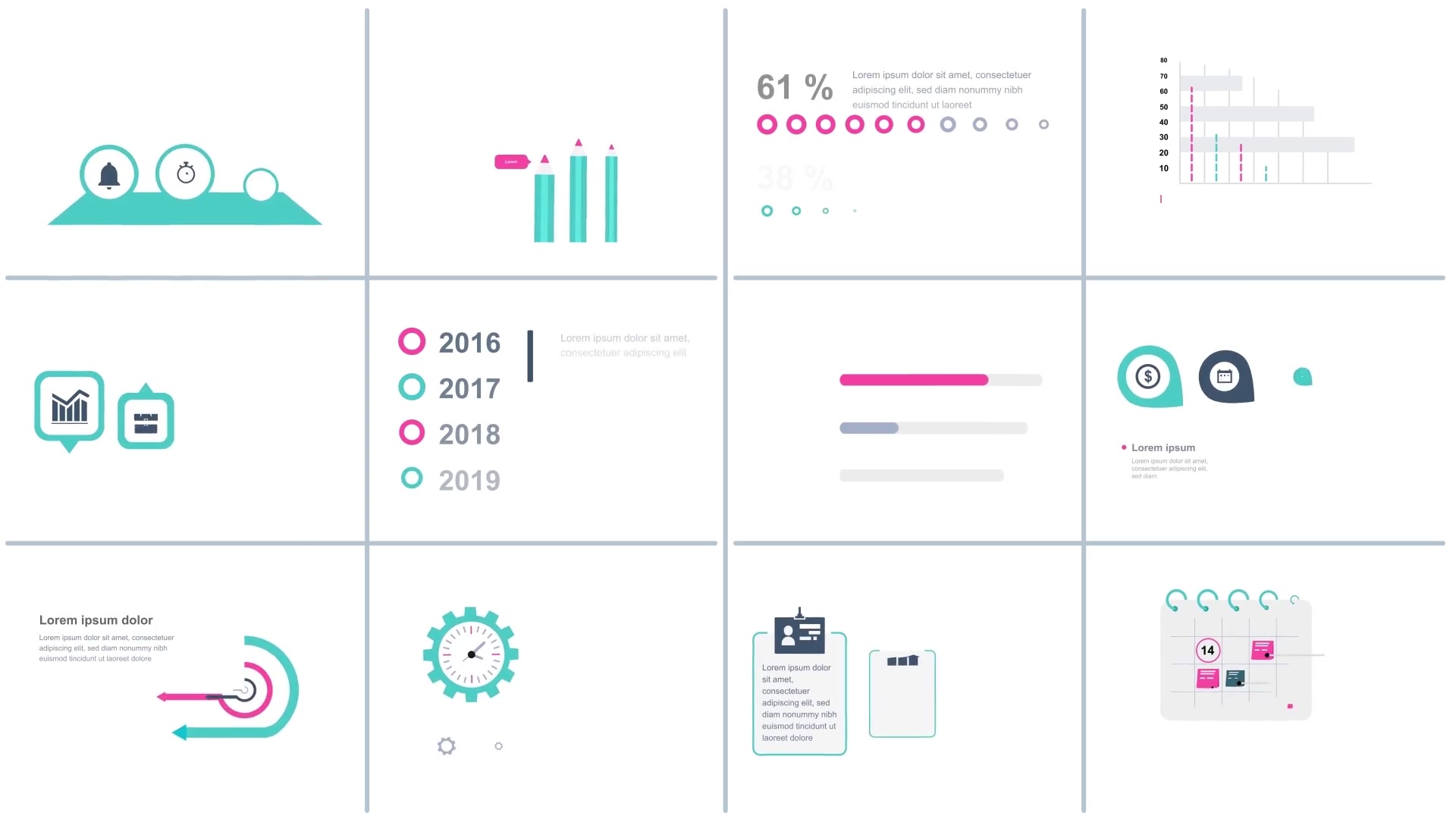 Infographics Vol.9 for Premiere Pro Videohive 25902193 Premiere Pro Image 7