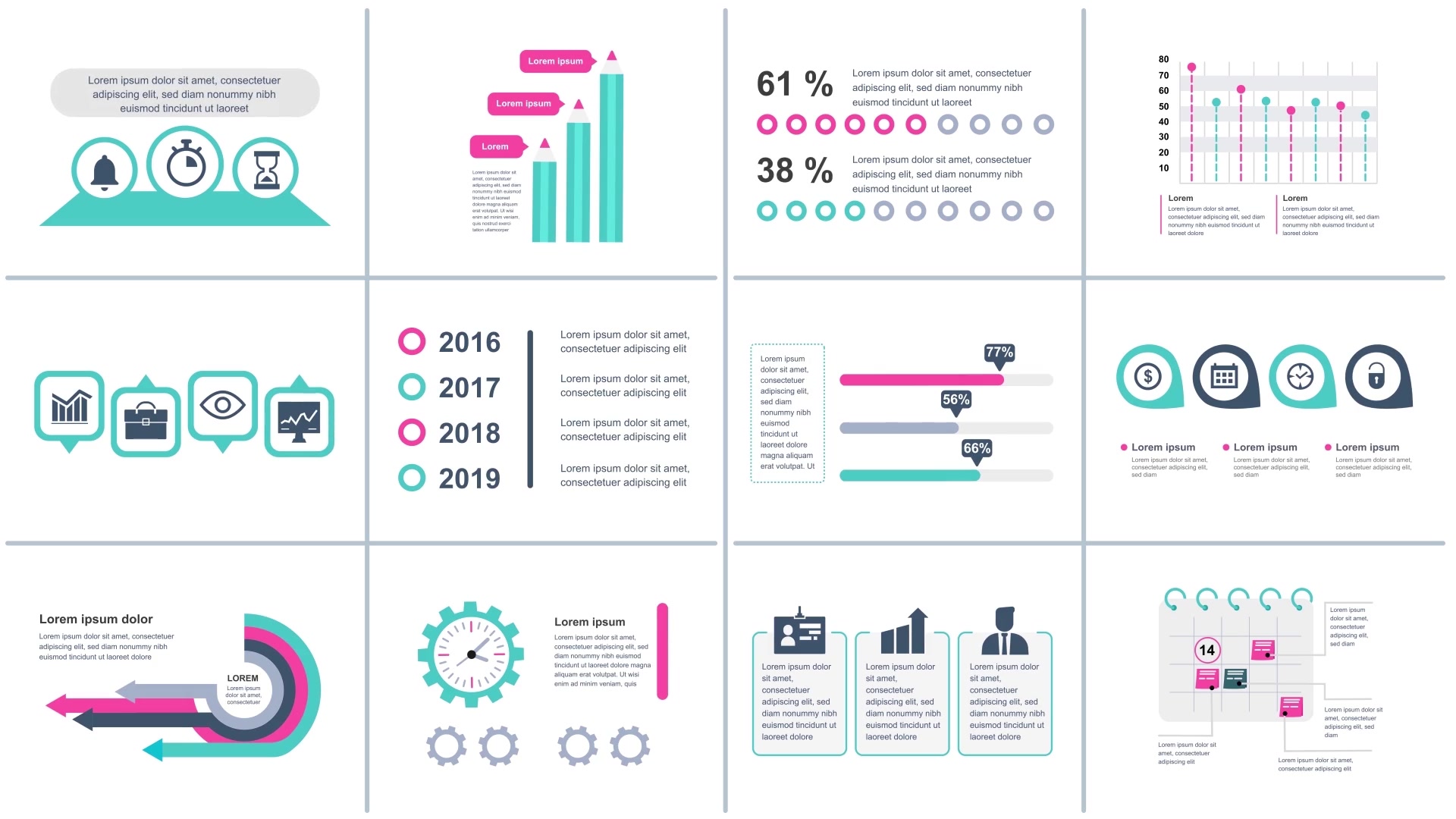 Infographics Vol.9 for Premiere Pro Videohive 25902193 Premiere Pro Image 8