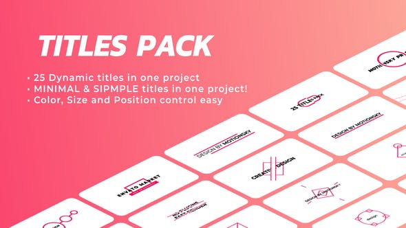 Ingenious Titles Pack - 27661257 Videohive Download