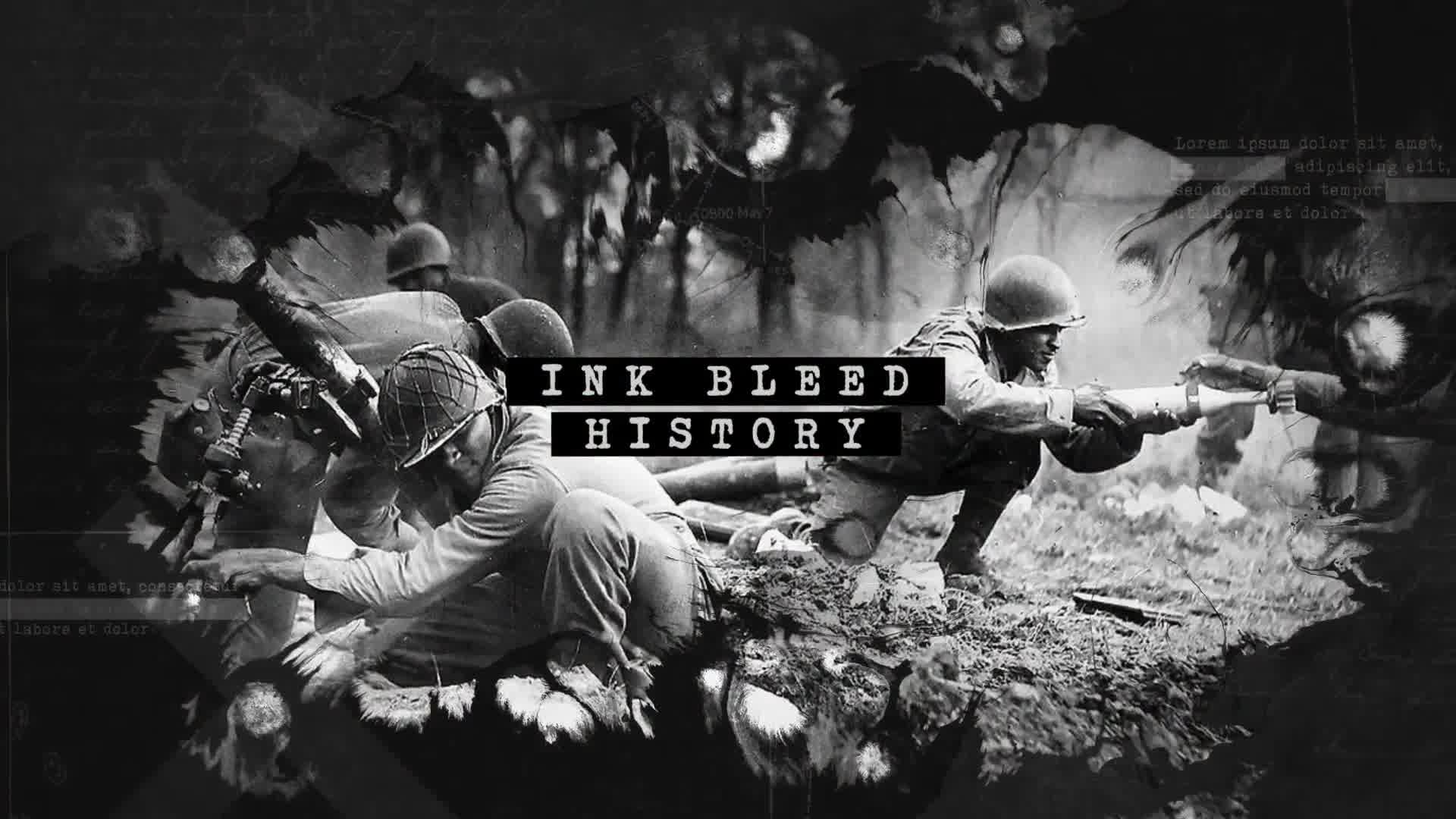 Ink Bleed History Opener / World War Credits / Significant Events of Past / Old Retro Chronicle Videohive 24992163 After Effects Image 12
