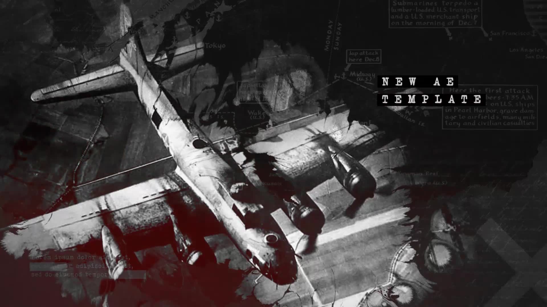 Ink Bleed History Opener / World War Credits / Significant Events of Past / Old Retro Chronicle Videohive 24992163 After Effects Image 2
