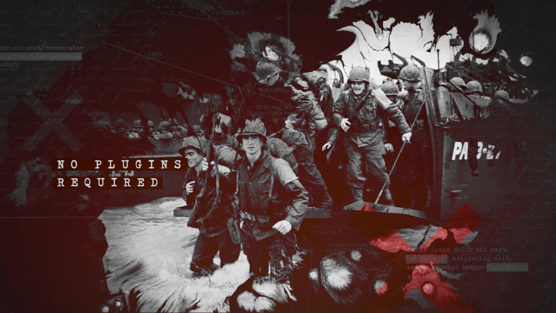 Ink Bleed History Opener / World War Credits / Significant Events of Past / Old Retro Chronicle Videohive 24992163 After Effects Image 3