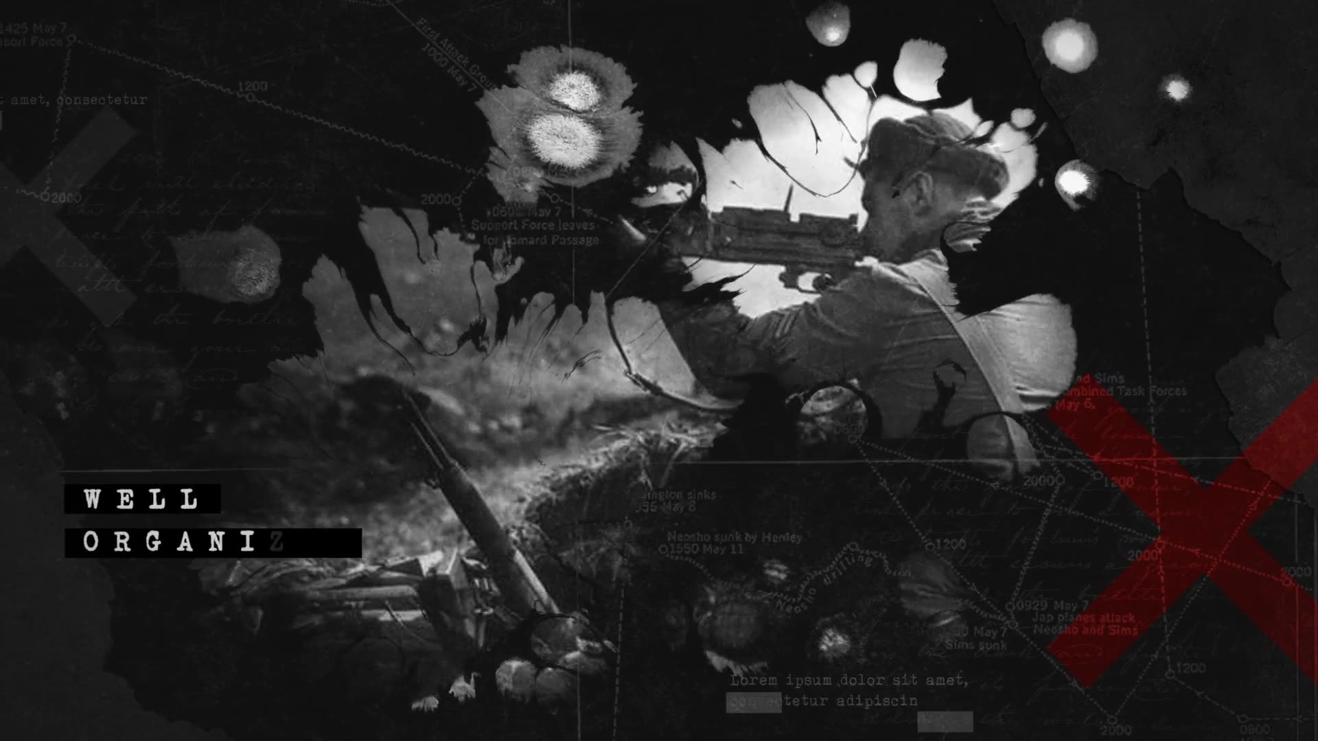 Ink Bleed History Opener / World War Credits / Significant Events of Past / Old Retro Chronicle Videohive 24992163 After Effects Image 8