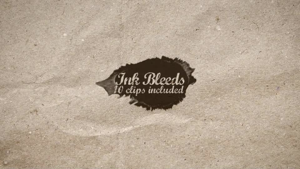 Ink Bleeds  - Download Videohive 8130599