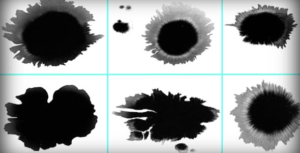 Ink Blot / Splat Series of 6 High Quality  - 131813 Download Videohive