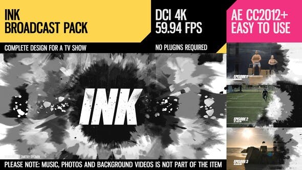 Ink (Broadcast Pack) - 25009364 Videohive Download