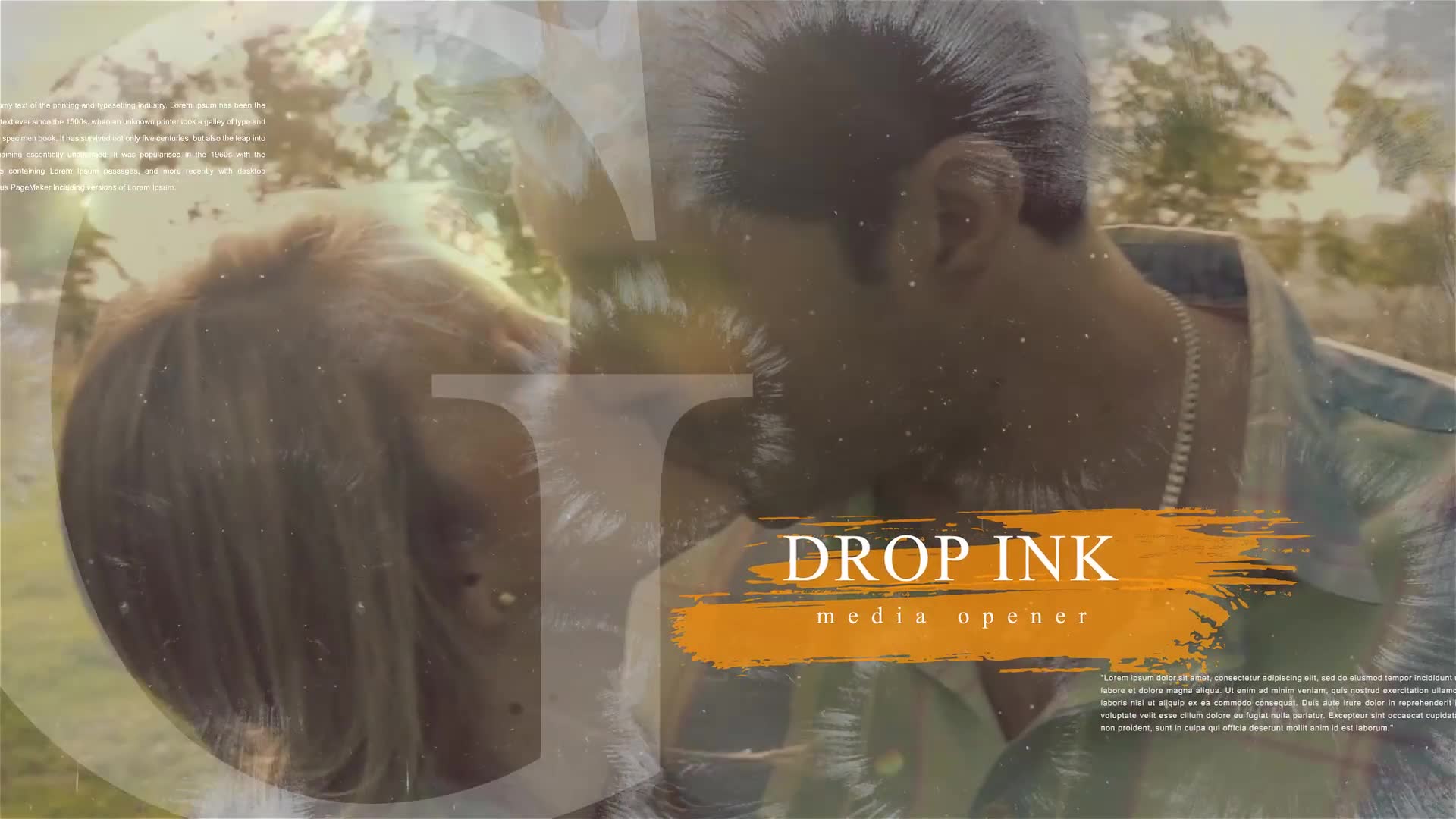 Ink Drop Romantic Media Opener - Download Videohive 20525147