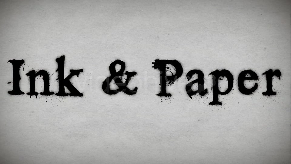 Ink & Paper - Download Videohive 87328