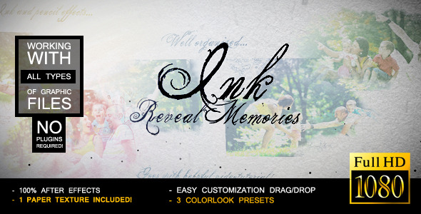 Ink Reveal Memories Slideshow - Download Videohive 7791732