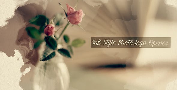 Ink Style Photo Logo Opener - Videohive Download 9342153