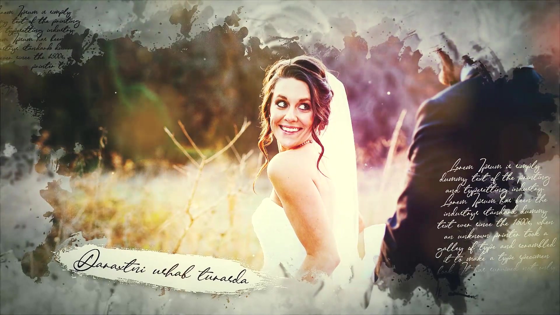 Ink Wedding Slideshow || Brush Wedding Slideshow Videohive 45595893 After Effects Image 5