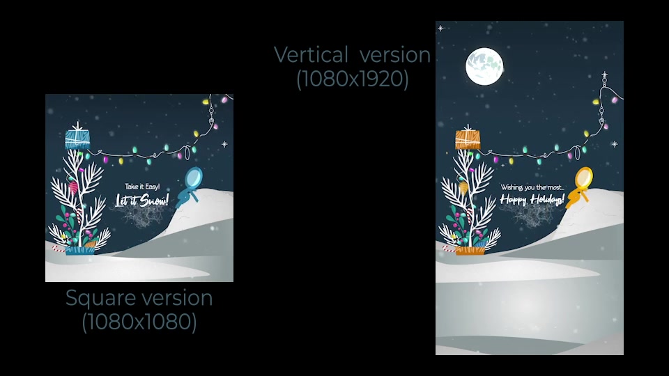Inkman Christmas Greeting Let it Snow! Videohive 39800229 After Effects Image 11