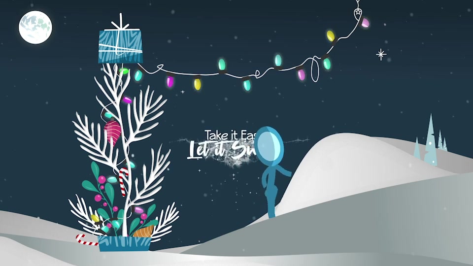 Inkman Christmas Greeting Let it Snow! Videohive 39800229 After Effects Image 5