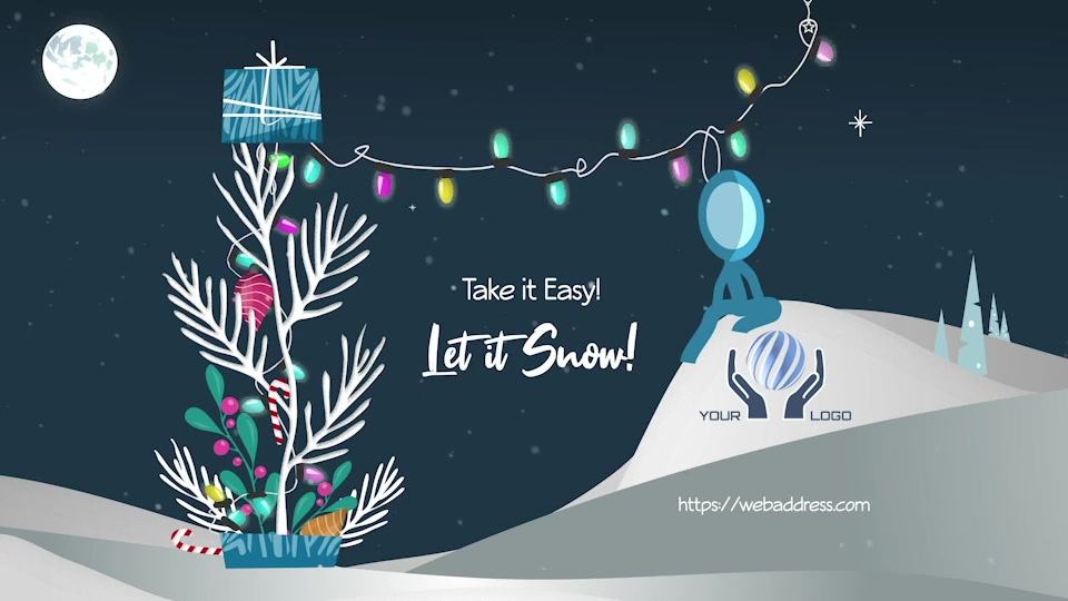 Inkman Christmas Greeting Let it Snow! Videohive 39800229 After Effects Image 6