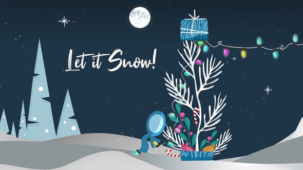Inkman Christmas Greeting Let it Snow! - Videohive 39800229 Download