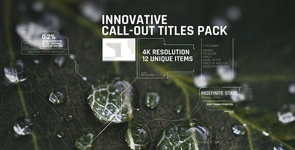 Innovative Call out Titles pack/ Sci fi/ Technology/ Line Interface/ Digital/ Simple Placeholders - Download 19545262 Videohive