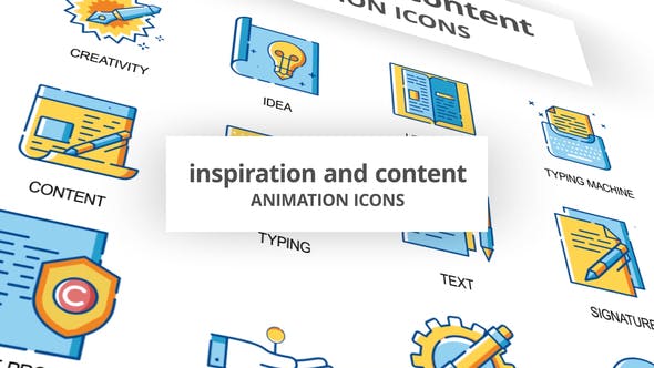 Inspiration & Content Animation Icons - Download Videohive 30260860