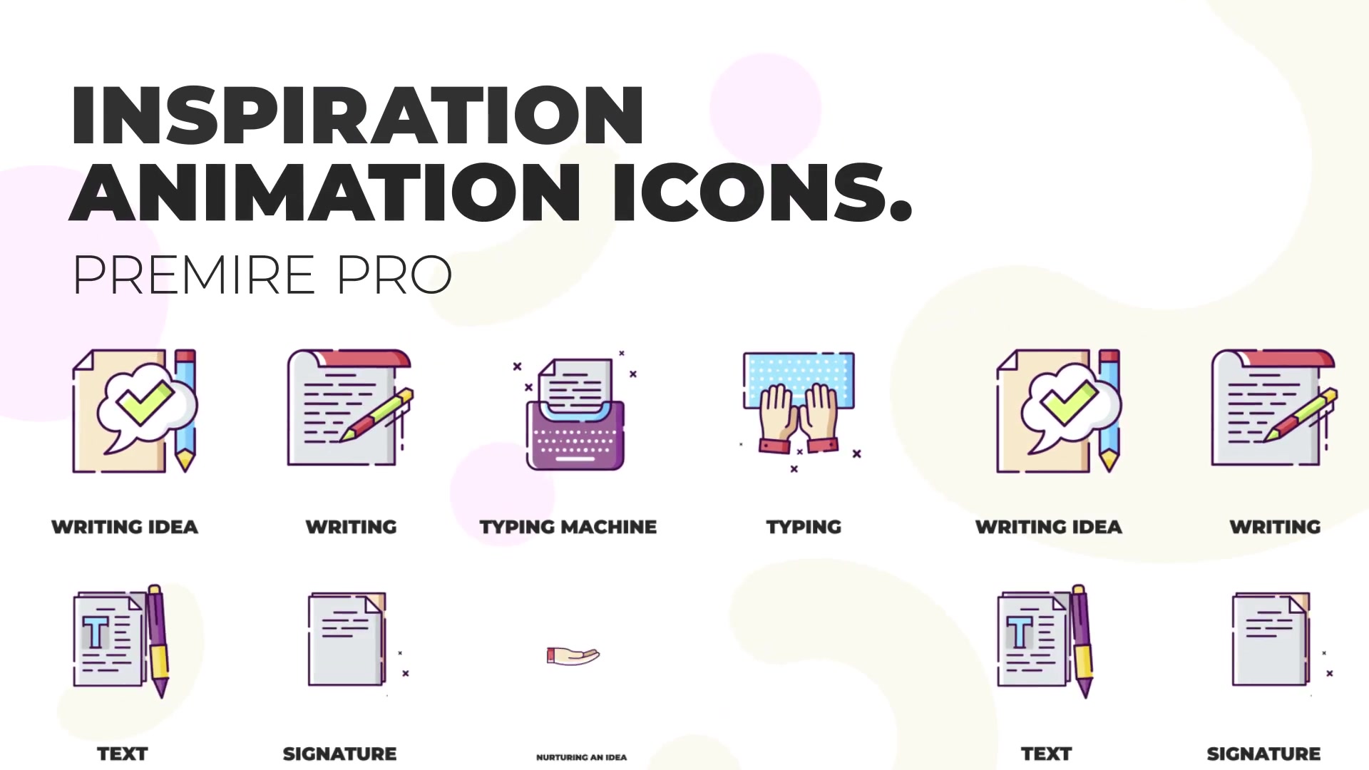 Inspiration & Content MOGRT Icons Videohive 36823866 Premiere Pro Image 2