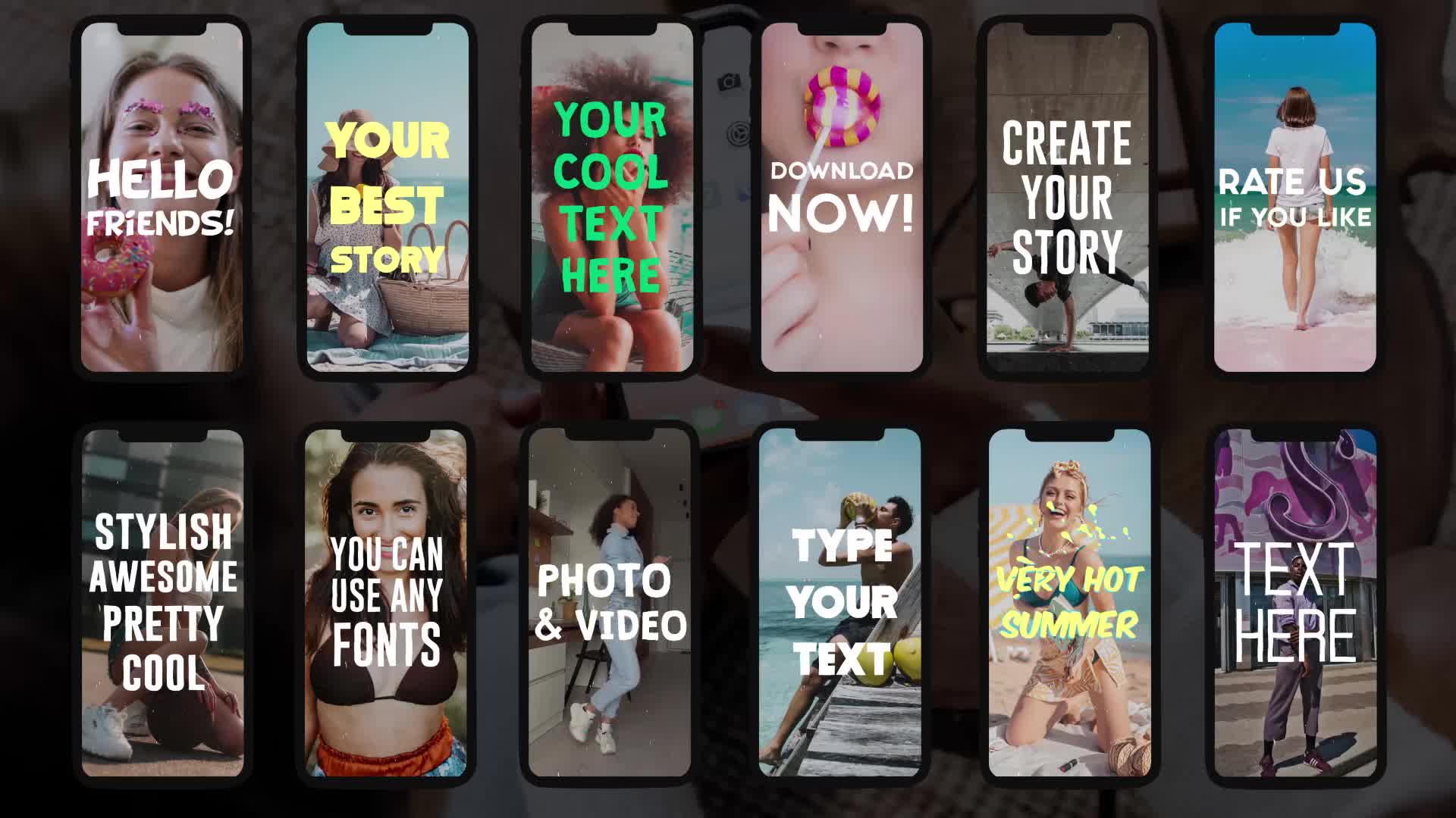 Insta Text Stories | After Effects Videohive 33997369 After Effects Image 1