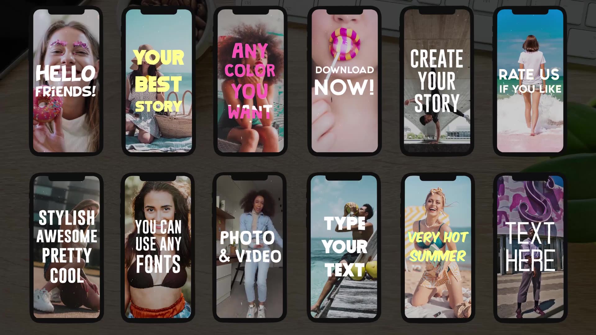 Insta Text Stories | After Effects Videohive 33997369 After Effects Image 11