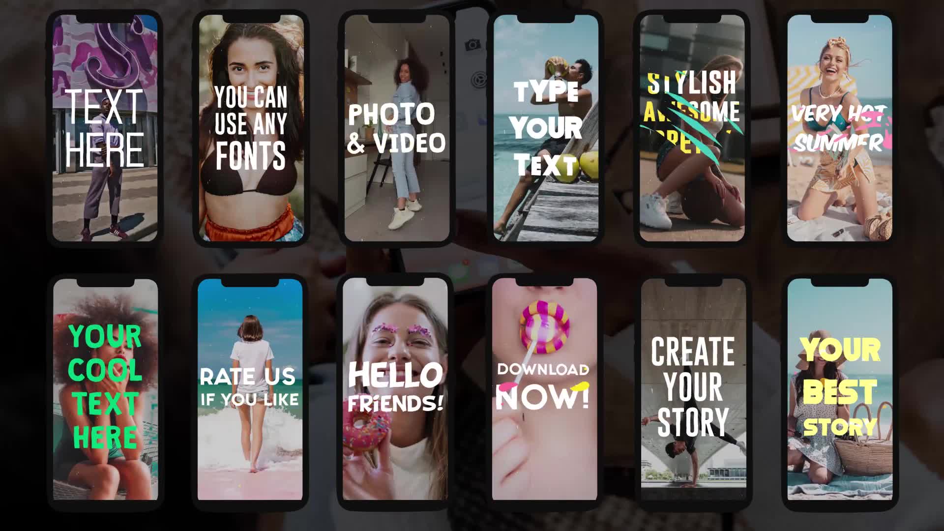 Insta Text Stories | After Effects Videohive 33997369 After Effects Image 2