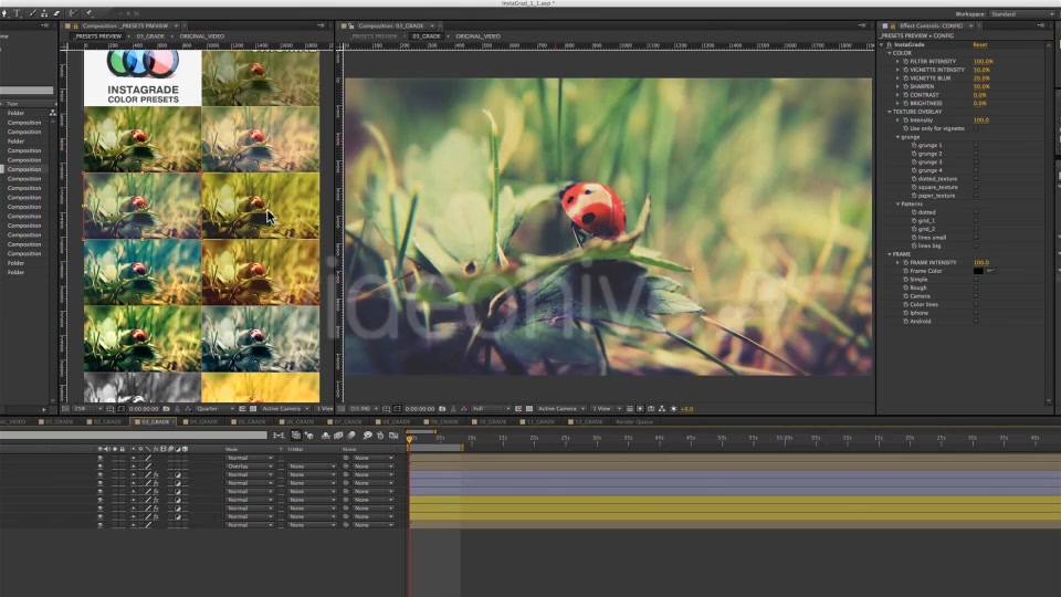 InstaGrade Color Correction Template - Download Videohive 3226036