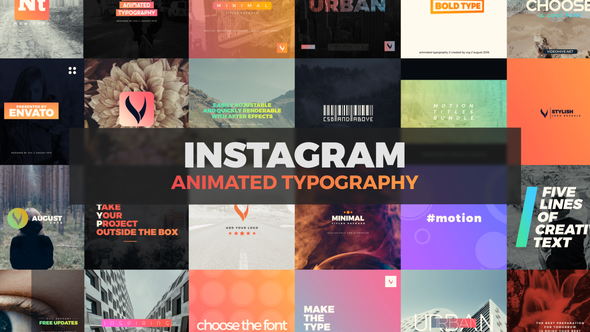 Instagram Animated Typography - Download Videohive 22535758