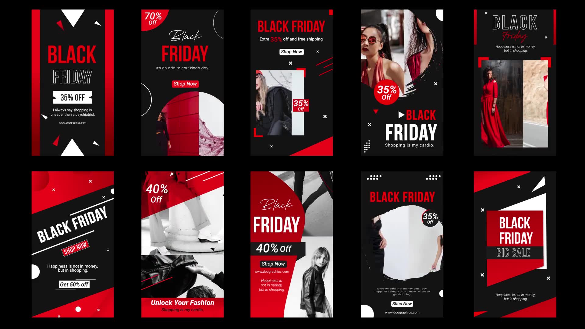 Instagram Black Friday Stories Videohive 34768652 After Effects Image 2