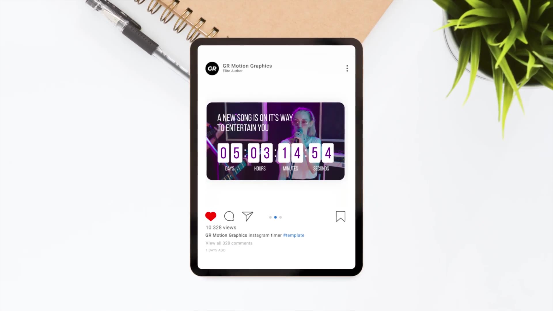 Instagram Countdown Timer Videohive 36834591 After Effects Image 4