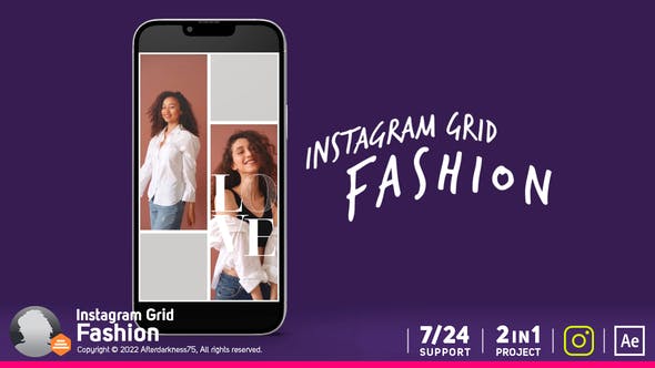 Instagram Fashion Grid Pack - Videohive Download 40118391