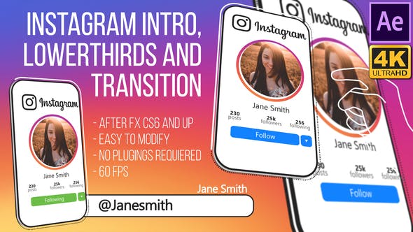 Instagram Intro and Lowerthird (AfterFX) - Download 24187247 Videohive