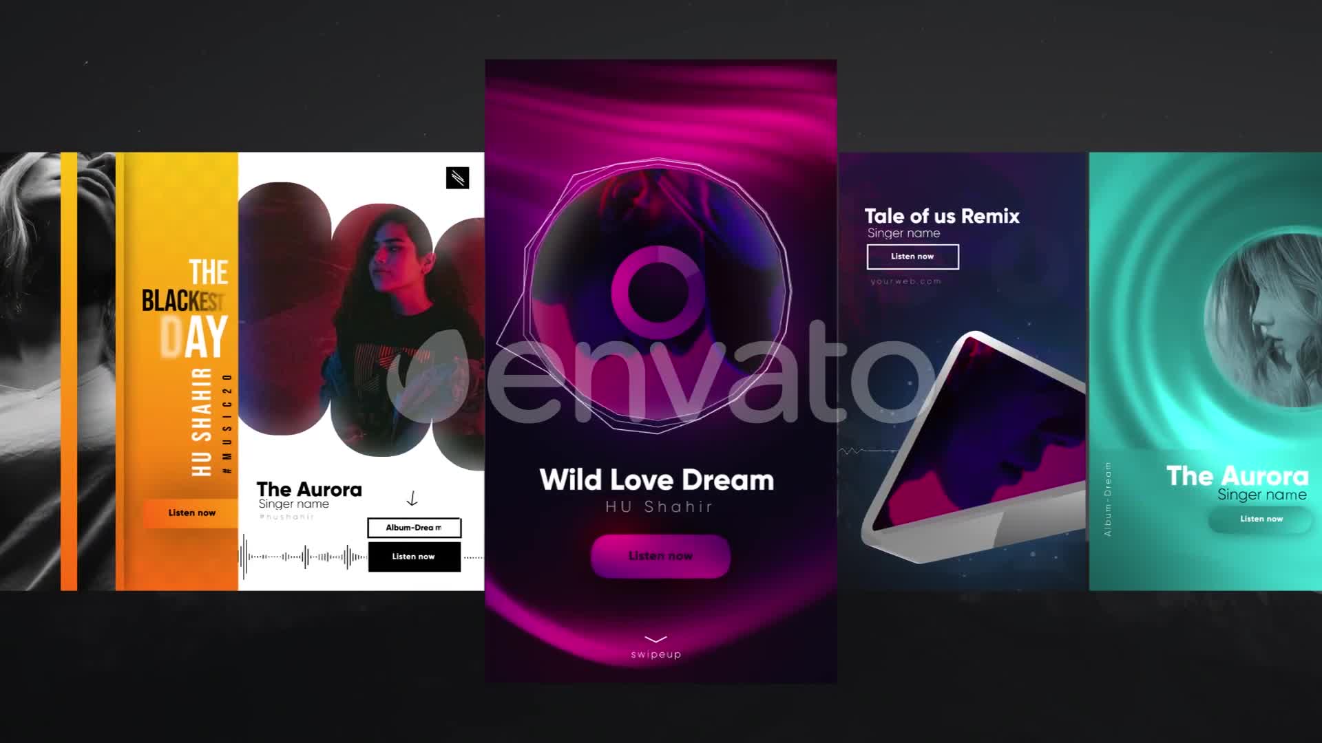 Instagram Modern Music Stories Videohive 26565200 After Effects Image 1