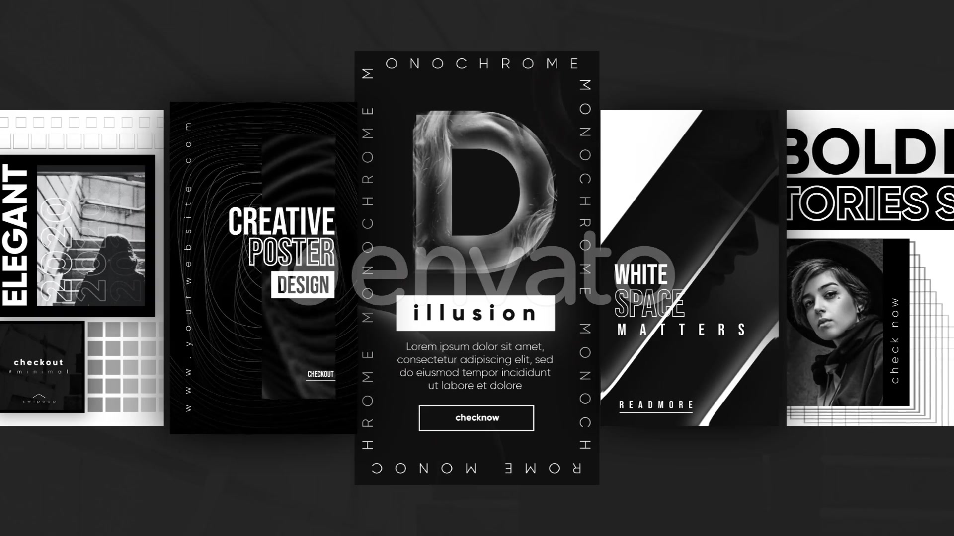 Instagram Monochrome Stories Videohive 27217933 After Effects Image 10