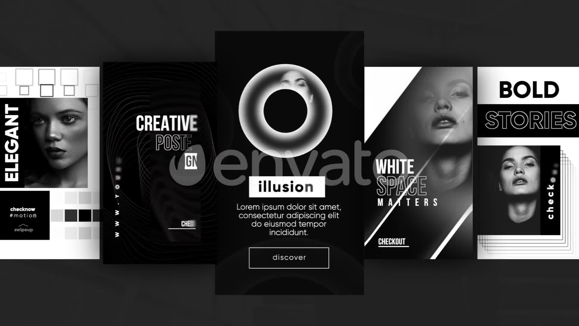 Instagram Monochrome Stories Videohive 27246955 Apple Motion Image 1