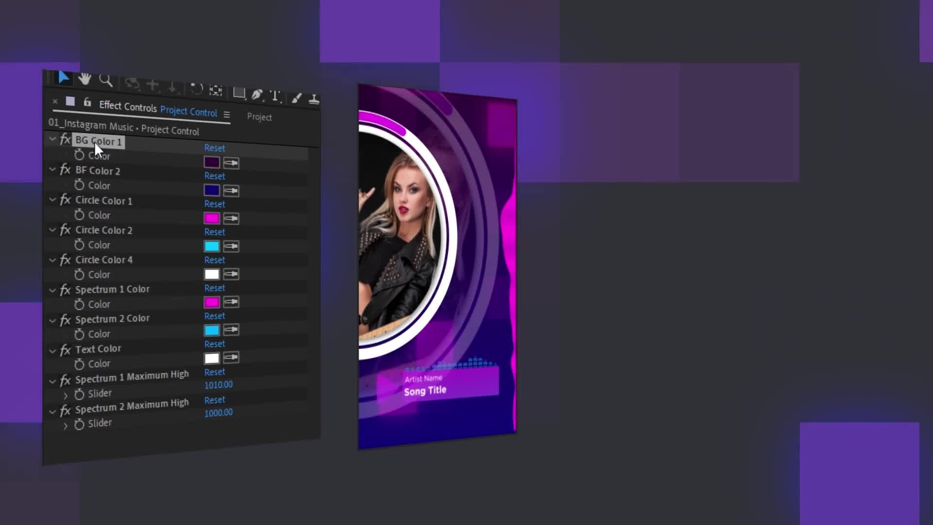 Instagram Music Visualizer Videohive 34114786 After Effects Image 10