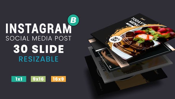Instagram Post Fashion & Food - Download Videohive 32182221
