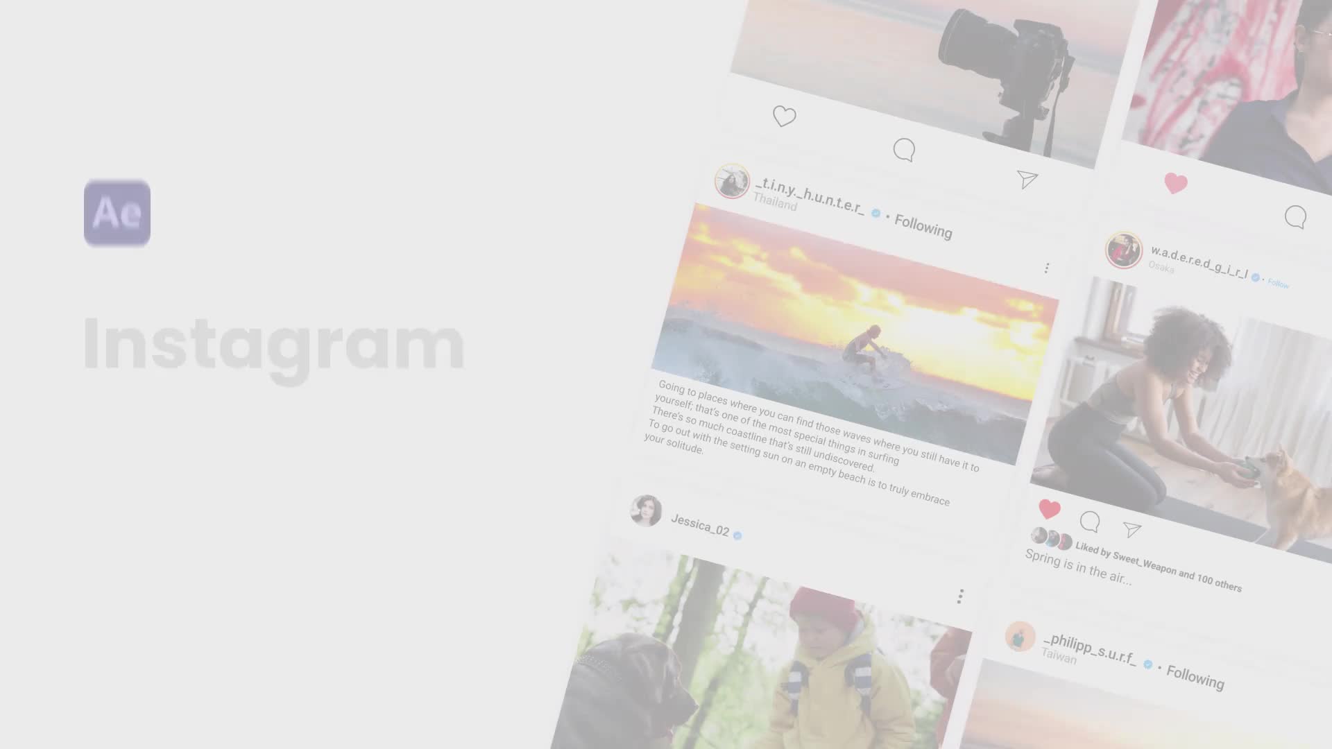 Instagram Post UI Pack Videohive 36889428 After Effects Image 1