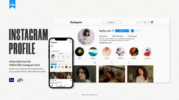 Instagram Profile Rapid Download 32471018 Videohive After Effects