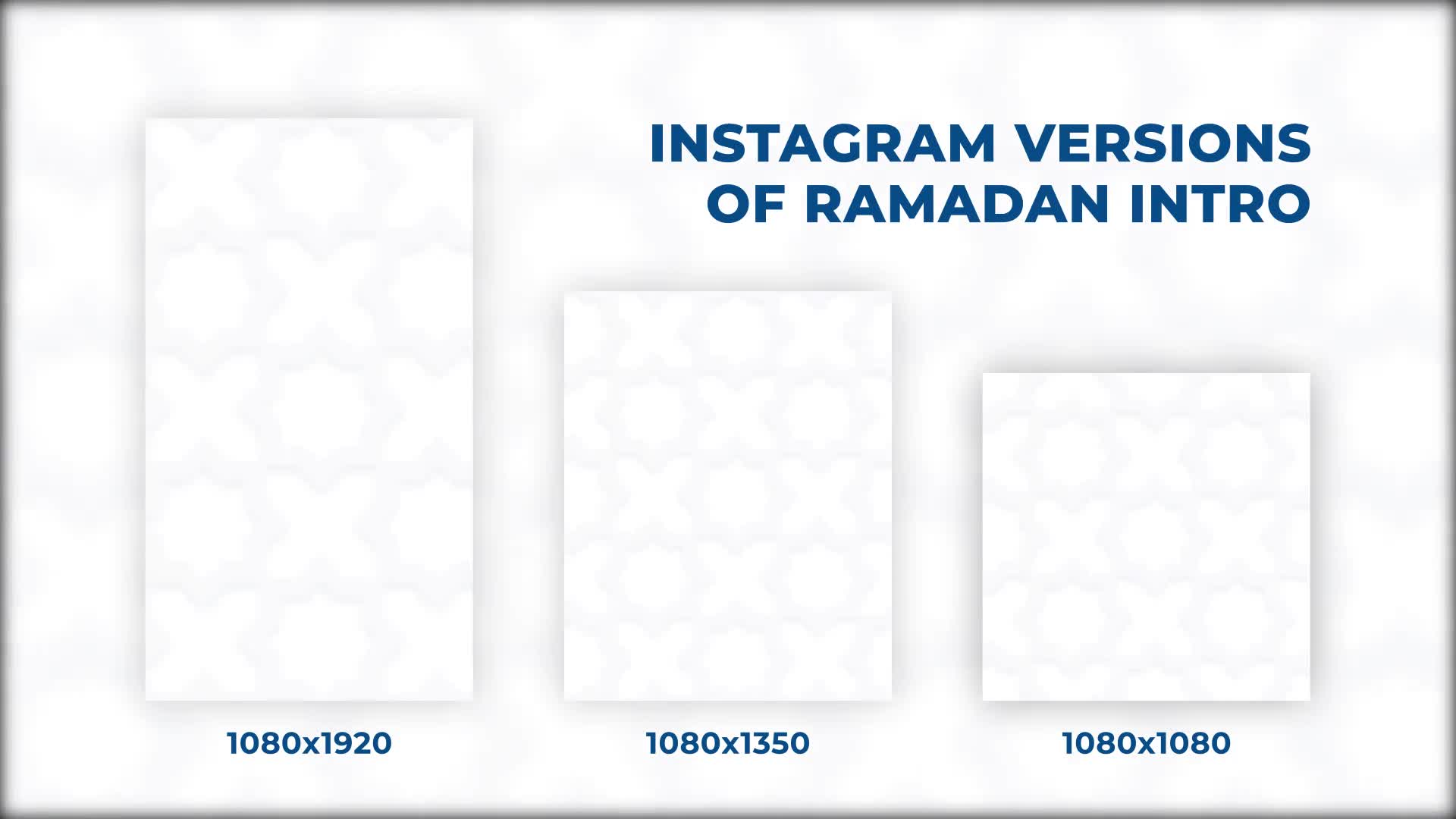 Instagram Ramadan Intro Videohive 36694628 After Effects Image 1