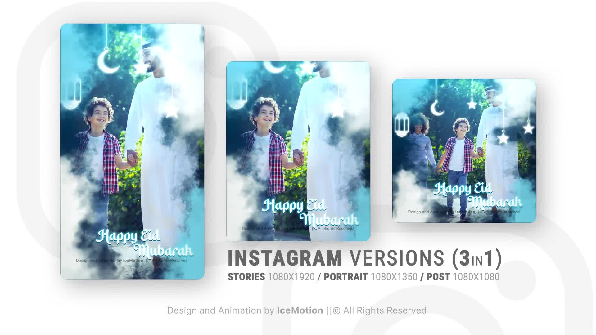Instagram Ramadan Kareem Intro || Ramadan Opener (3 in 1) Videohive 36729657 After Effects Image 9