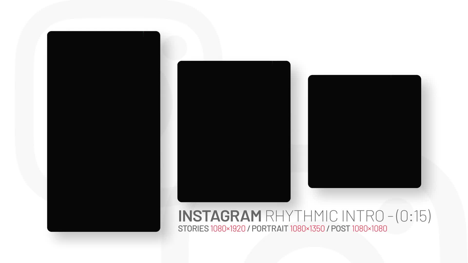 Instagram rhythmic intro Videohive 34098585 After Effects Image 1