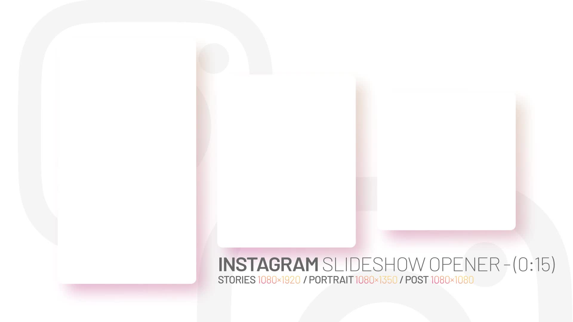 Instagram Slideshow Opener Videohive 38917796 After Effects Image 1