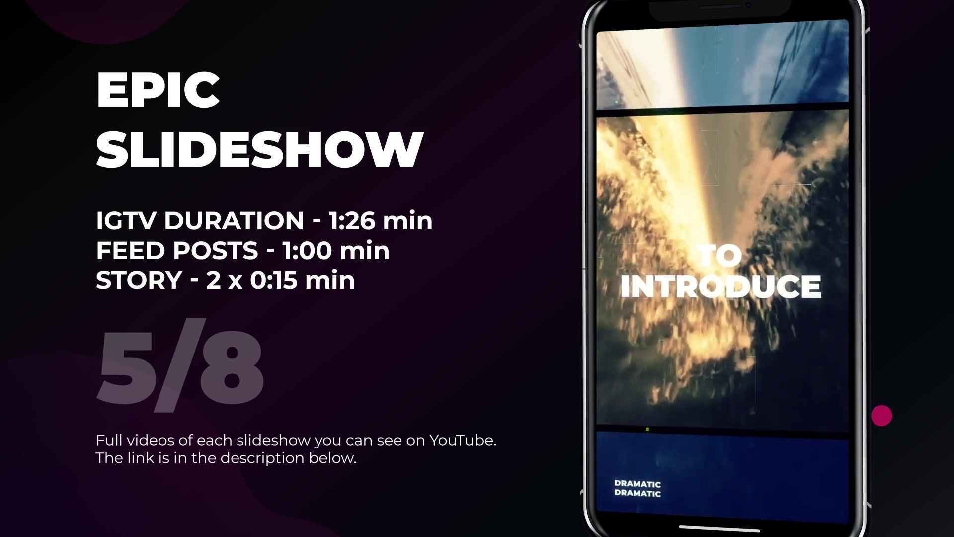 Instagram Slideshow Pack IGTV, Post, Stories Videohive 24119795 After Effects Image 9