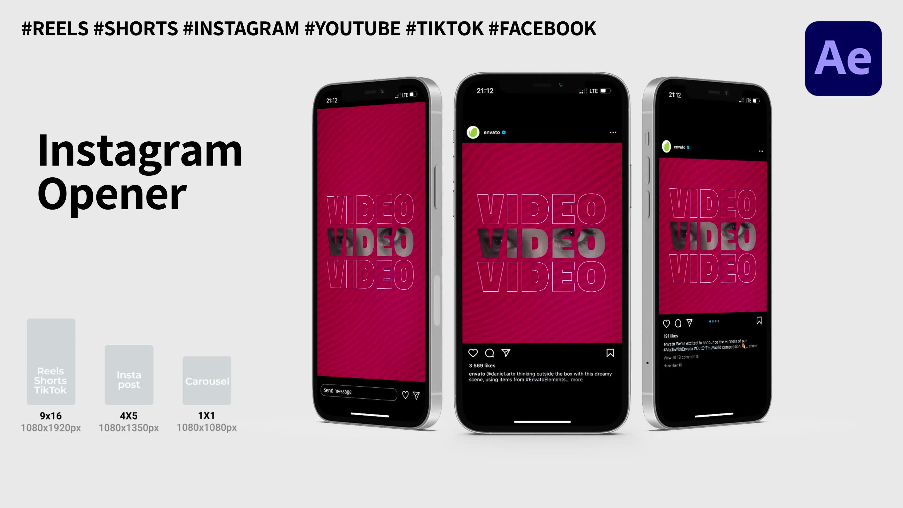 Instagram Stomp Opener Videohive 43068880 After Effects Image 1
