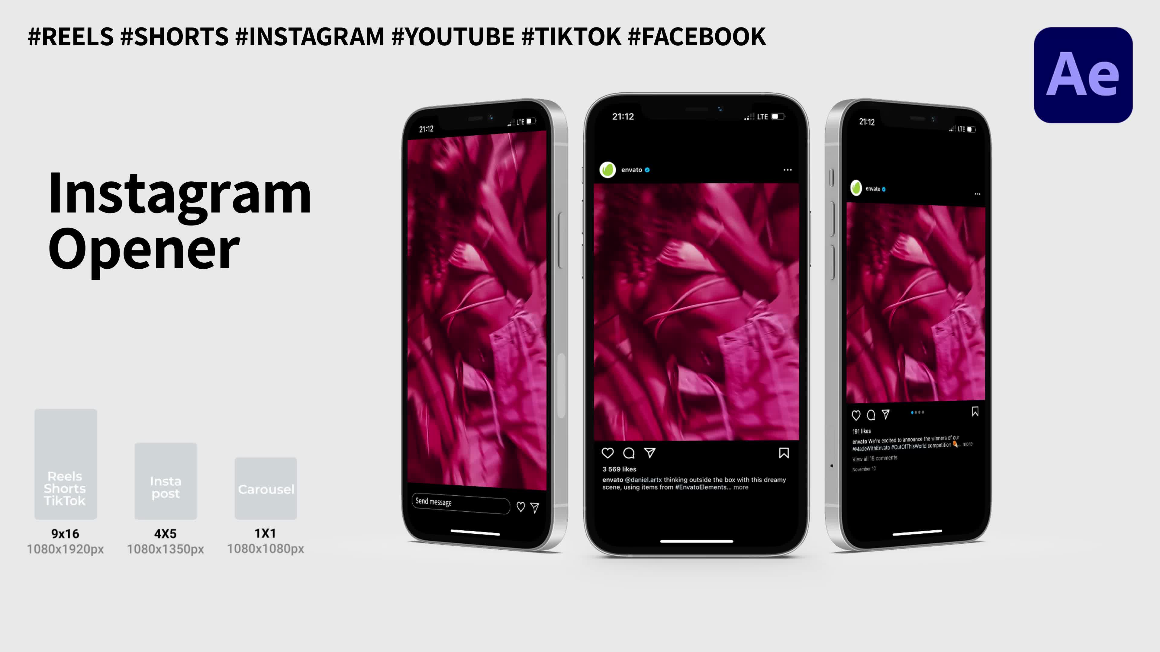 Instagram Stomp Opener Videohive 43068880 After Effects Image 6