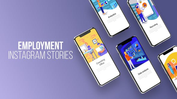 Instagram Stories About Employment - 23797915 Videohive Download